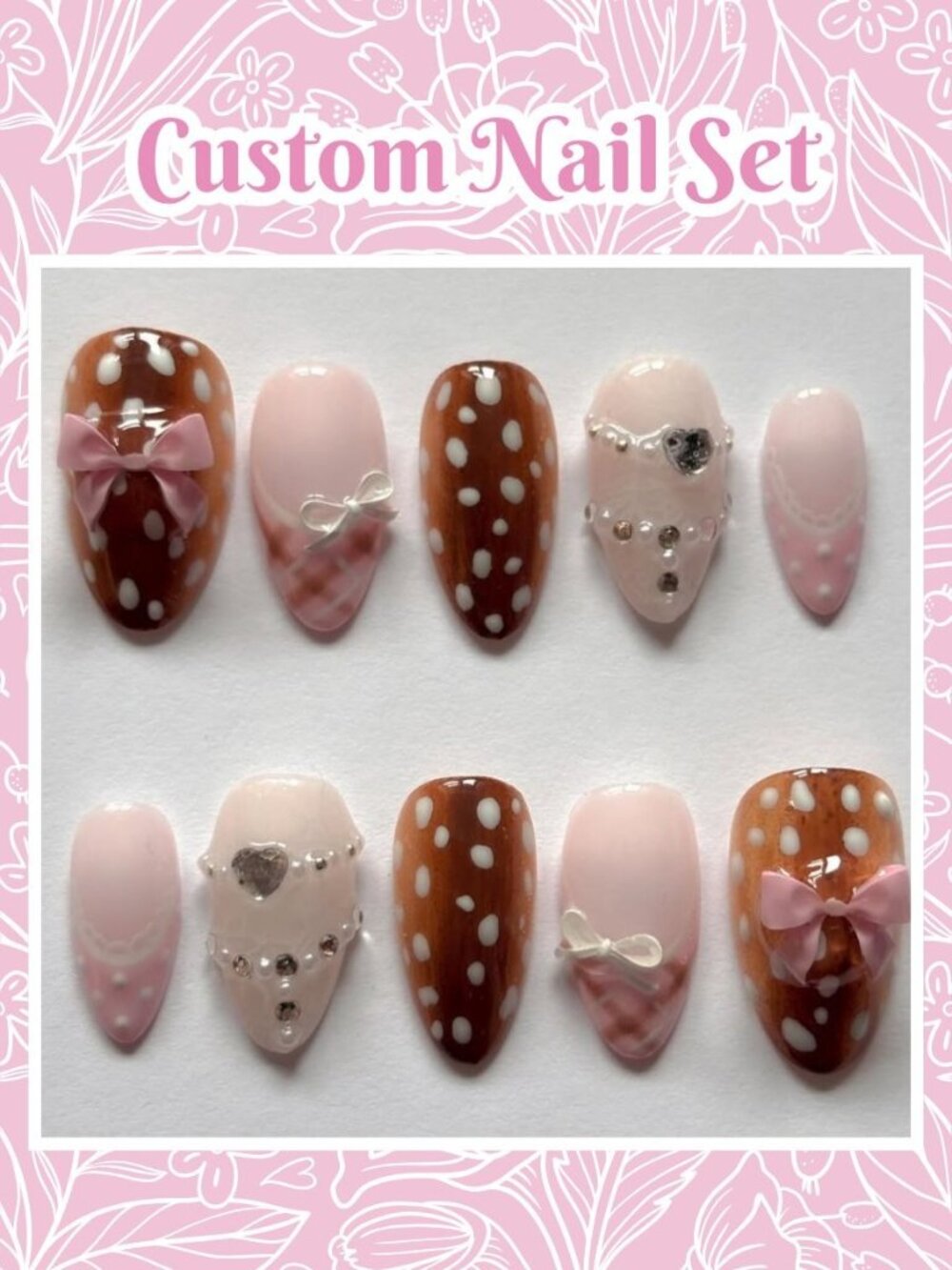 Darling Doe Custom Reusable Press-On Nails (Made to Order)